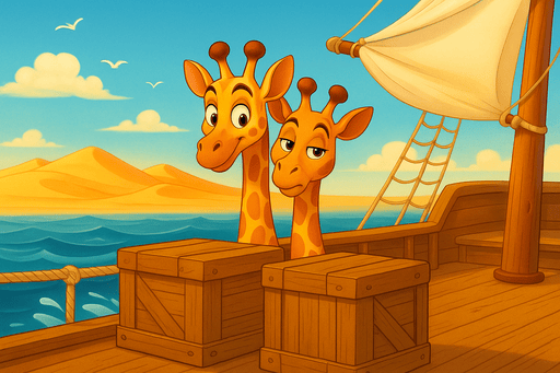 Auf See_Giraffos Abenteuer in der Dünenwelt