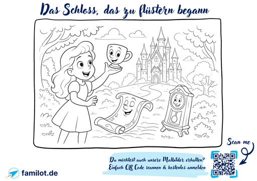 Malbild Das Schloss, das zu flüstern begann