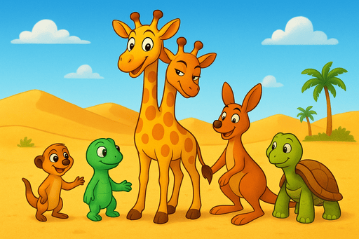 Neue Freunde_Giraffos Abenteuer in der Dünenwelt
