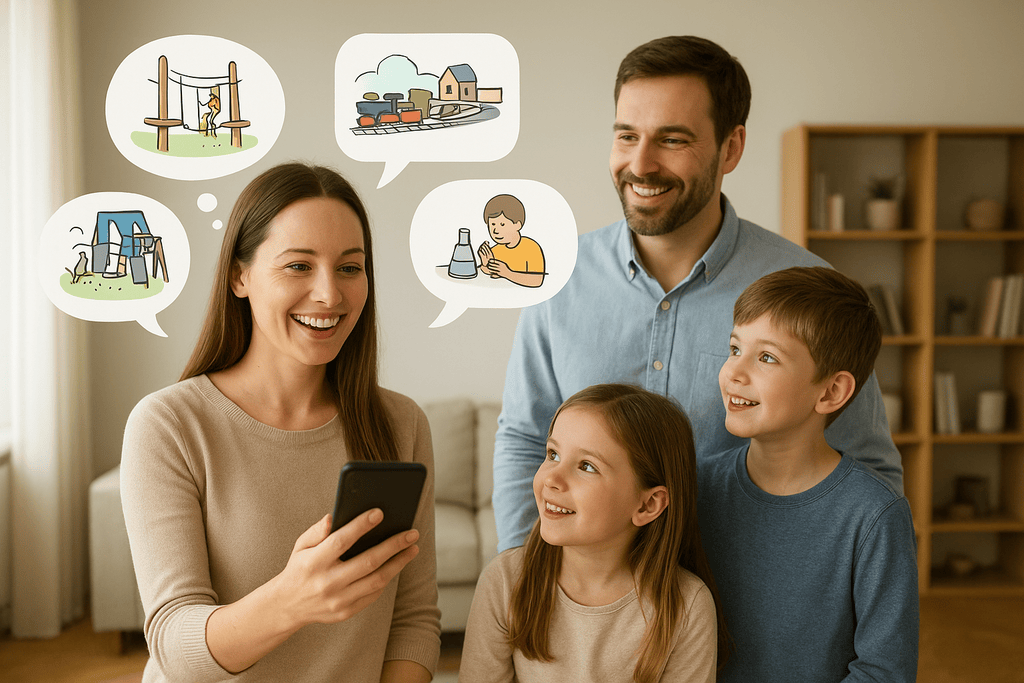 Titelbild Aktivitätspilot 1x1 Familie Auswahl Unternehmung am Wochenende