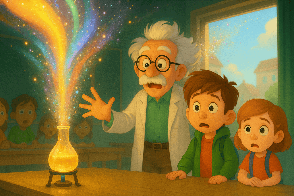 xperiment geht schief Kindergeschichte Mia & Ben und die Pilzinvasion des Professors