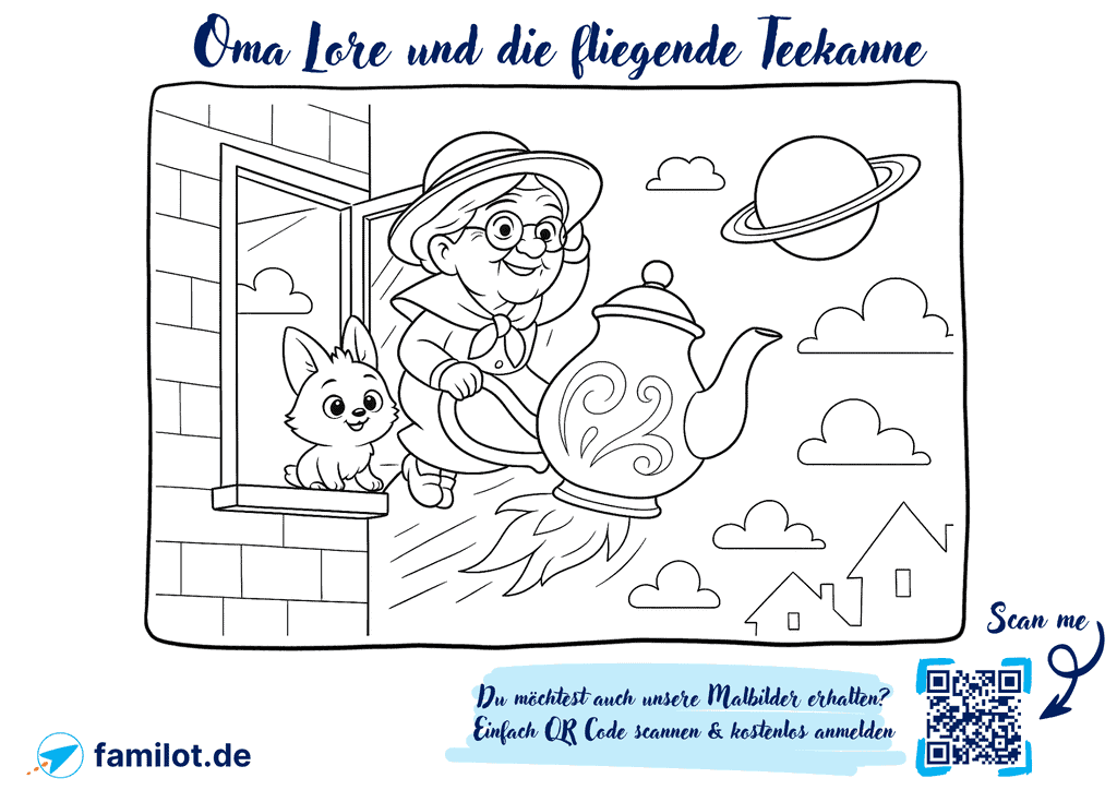 Oma Lore und die fliegende Teekanne