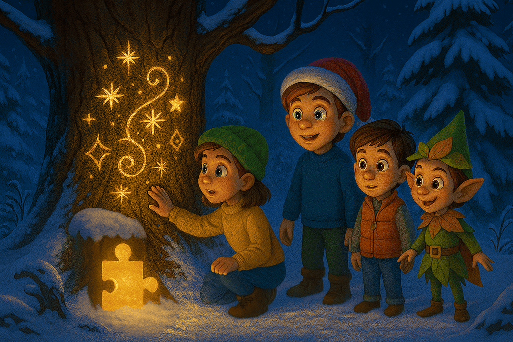 Baum Kindergeschichte Der verlorene Stiefel des Nikolaus