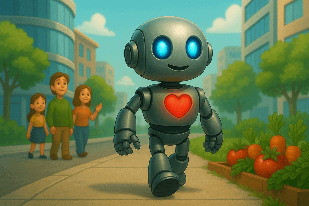 Ende Kindergeschichte Robo Riki entdeckt sein Herz