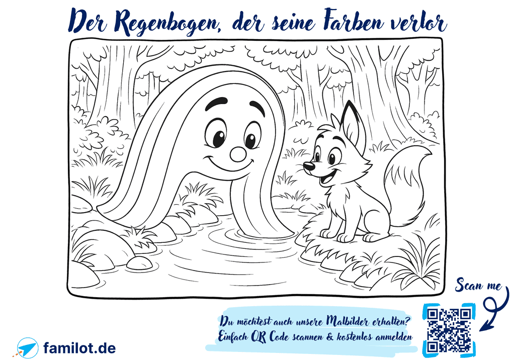 Malbild Thumbnail Der Regenbogen, der seine Farben verlor