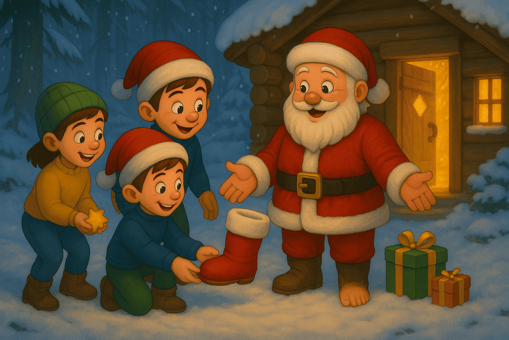 Nikolaus Kindergeschichte Der verlorene Stiefel des Nikolaus