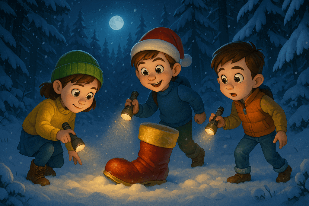 tiefel gefunden Kindergeschichte Der verlorene Stiefel des Nikolaus