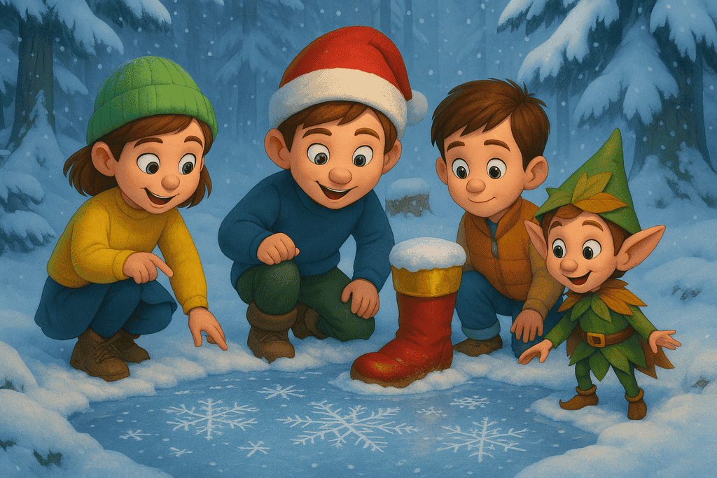 Teich Kindergeschichte Der verlorene Stiefel des Nikolaus